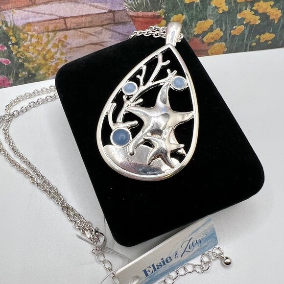 Pure Expressions Hammered Earrings and Elsie & Zoey Necklace - Picture 4 of 5